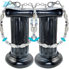 High Quality Natural Pearl & Turquoise Premium Women's Bracelet With Delicate S925 Silver Jewelry Handmade Jewelry