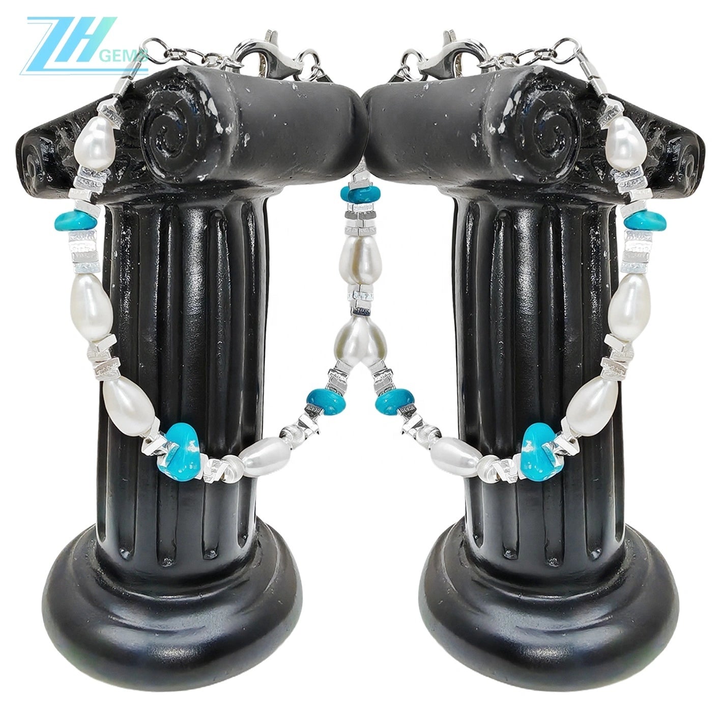 Natural Turquoise Pearl Bracelet High Quality Bracelet Natural Pearl S925 Jewelry Winter Gift To Her