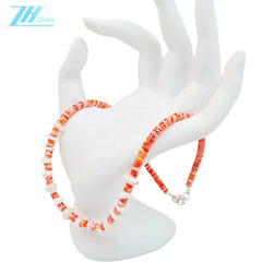 Spiny Oyster Pink Opal As Necklace Gift Simple 17.5g 16inch Atmosphere Jewelry Dream Healing Choice For Her