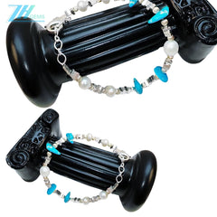 Simple Beautiful Pearl Bracelet And Natural Turquoise Hot Sellingsimple Atmosphere Jewelry And Generous Modern Style
