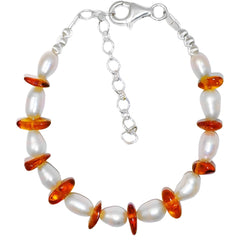 Natural Amber Fashion Jewelry Pearl Bracelet Hot Selling Simple And Generous Modern Style