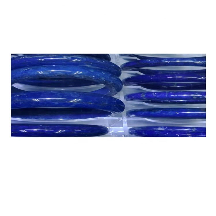 Make wholesale Natural Lapis Lazuli 925 Sterling Silver Bangles jewellery