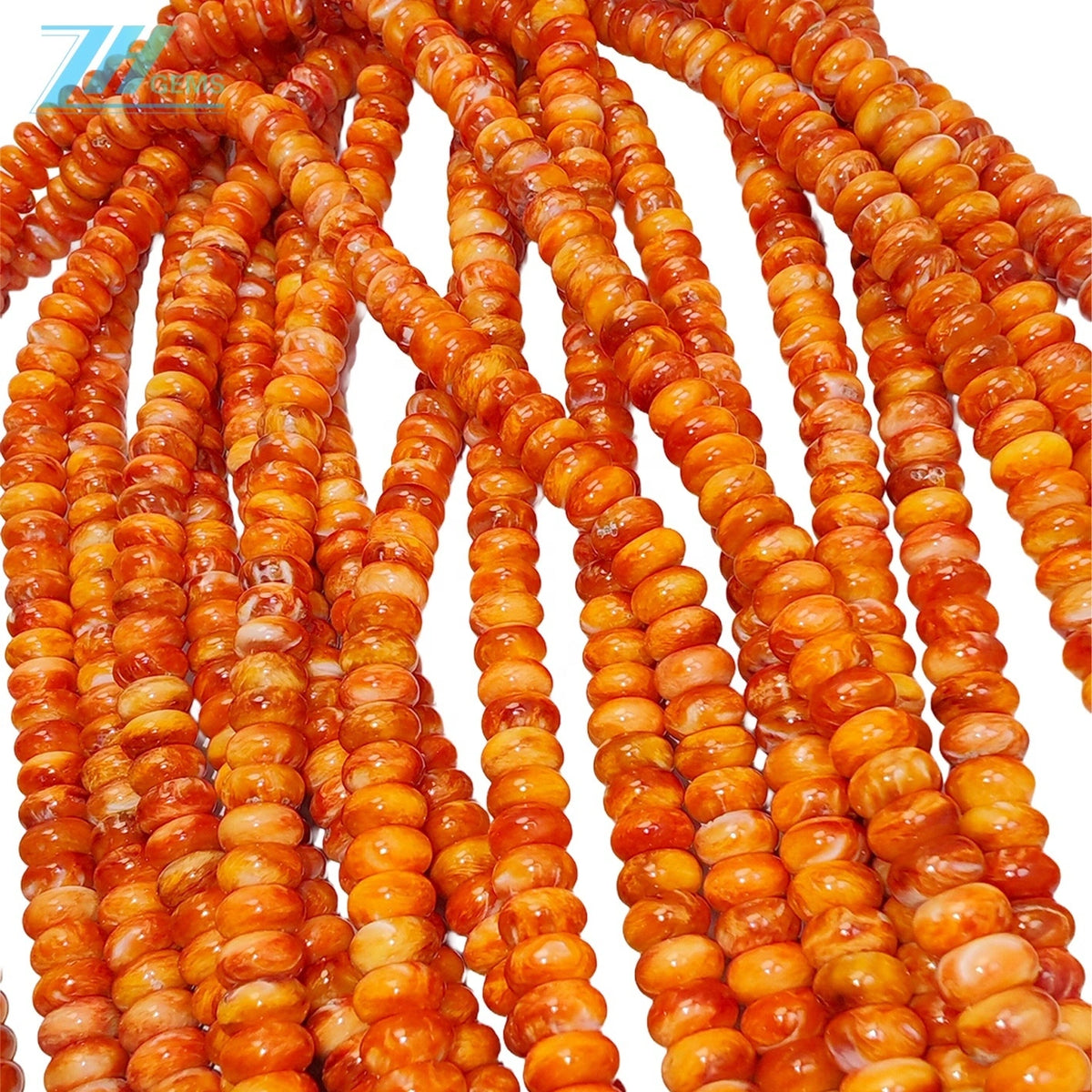 Natural Orange Spiny Oyster Beads