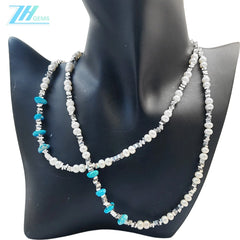 High Quality Pearl Necklace For Women Turquoise With S925 Silver Delicate Jewelry Custom Design Modern Style Jewelry