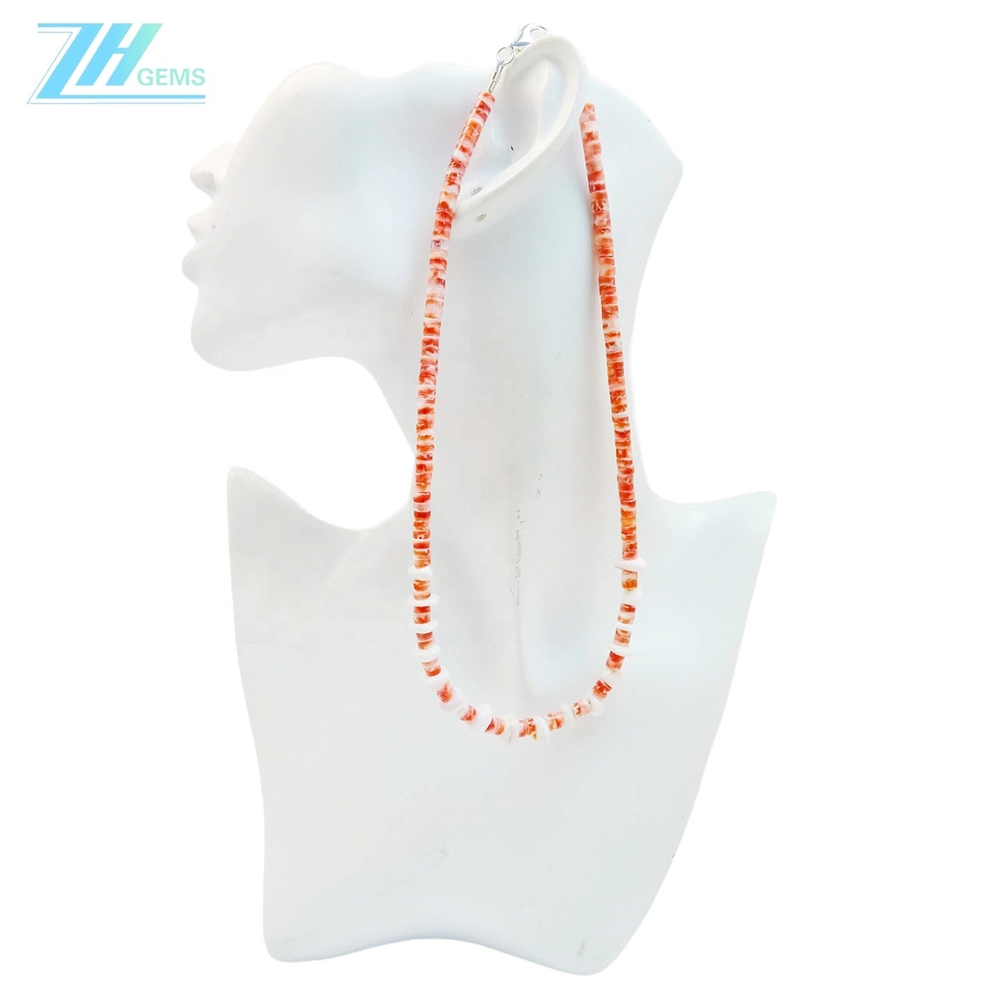 Spiny Oyster Pink Opal As Necklace Gift Simple 17.5g 16inch Atmosphere Jewelry Dream Healing Choice For Her