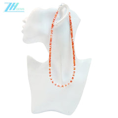 Spiny Oyster Pink Opal As Necklace Gift Simple 17.5g 16inch Atmosphere Jewelry Dream Healing Choice For Her