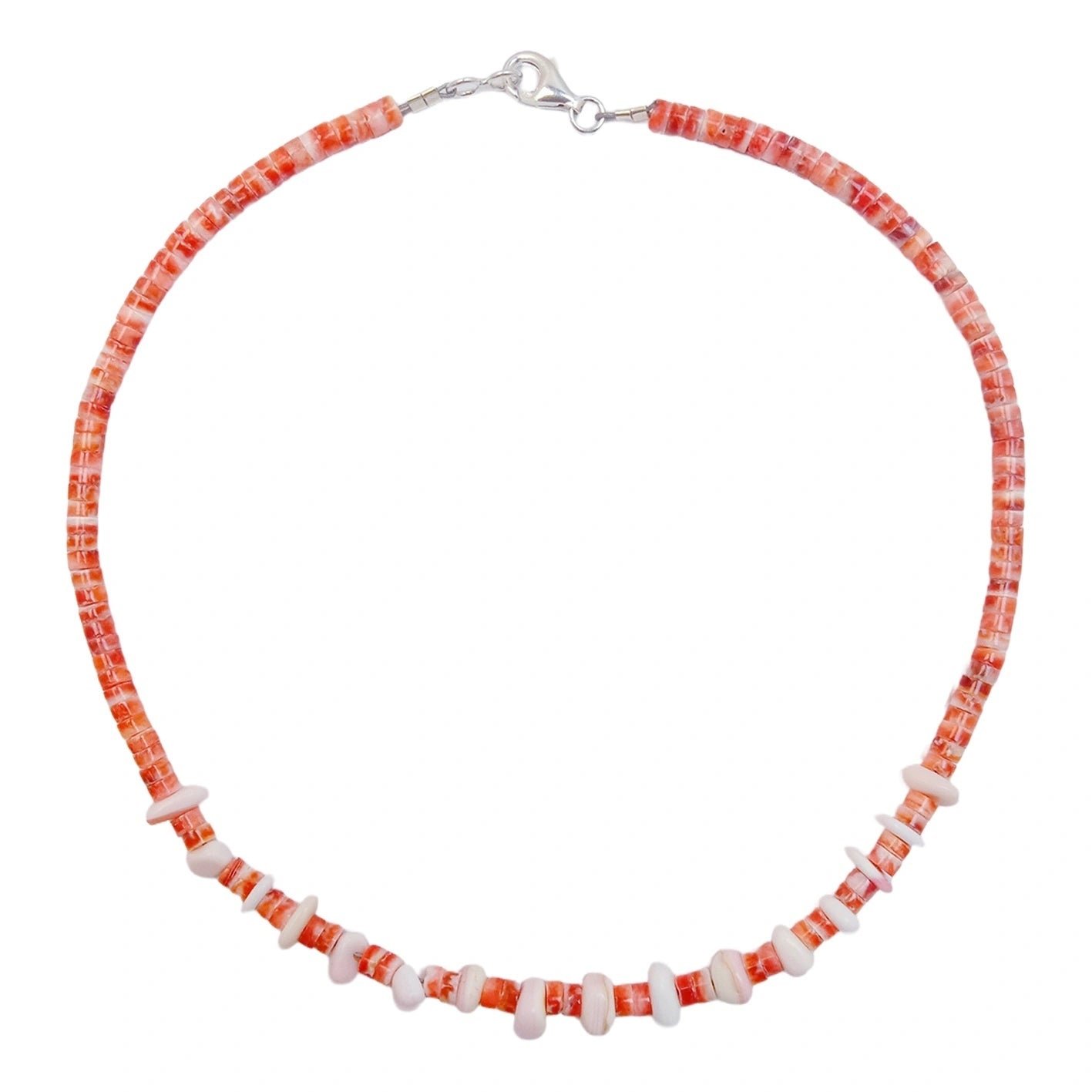 Spiny Oyster Pink Opal As Necklace Gift Simple 17.5g 16inch Atmosphere Jewelry Dream Healing Choice For Her