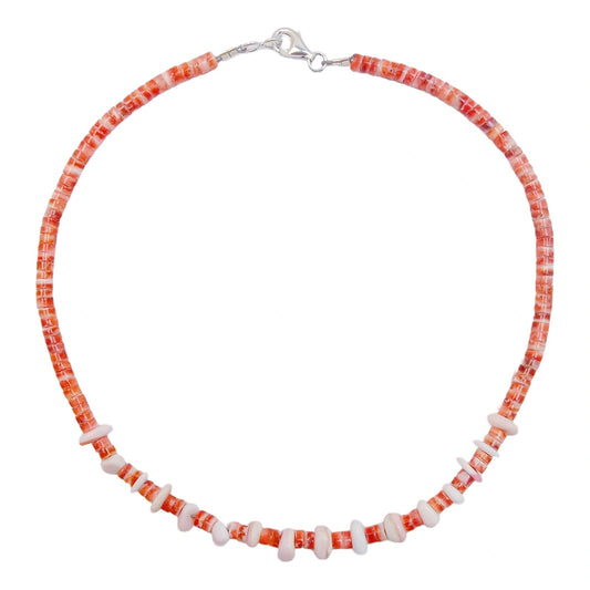 Spiny Oyster Pink Opal As Necklace Gift Simple 17.5g 16inch Atmosphere Jewelry Dream Healing Choice For Her