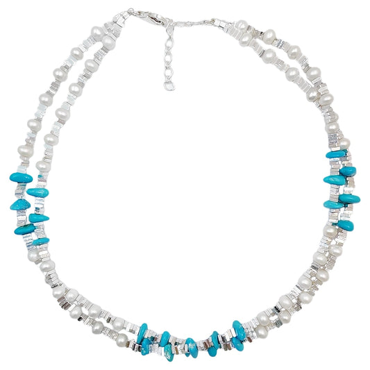 Natural Sterling Treatment Turquoise S925 Silver Fashion Women's Jewelry Multi-occasion Applicable To Popular Customized Models
