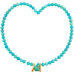 Hot Sale Natural Spiny Oyster Beads Natural Stablish Turquoise Round Beads Free-form Necklace Ladies Jewelry Temperament