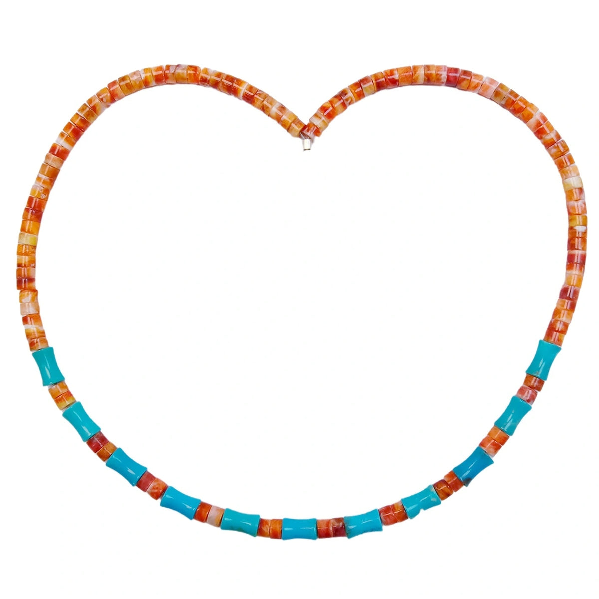 Natural Turquoise And Spiny Oyster 13.8g Necklace High Quality Loose Beads Making Necklace Jewelry