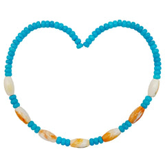 28.1g Natural Turquoise Spiny Oyster Healing Necklace Natural Stone Seed Beads Choker Necklace Gift