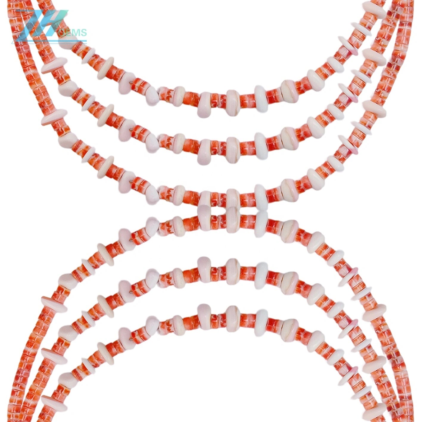 Spiny Oyster Pink Opal As Necklace Gift Simple 17.5g 16inch Atmosphere Jewelry Dream Healing Choice For Her