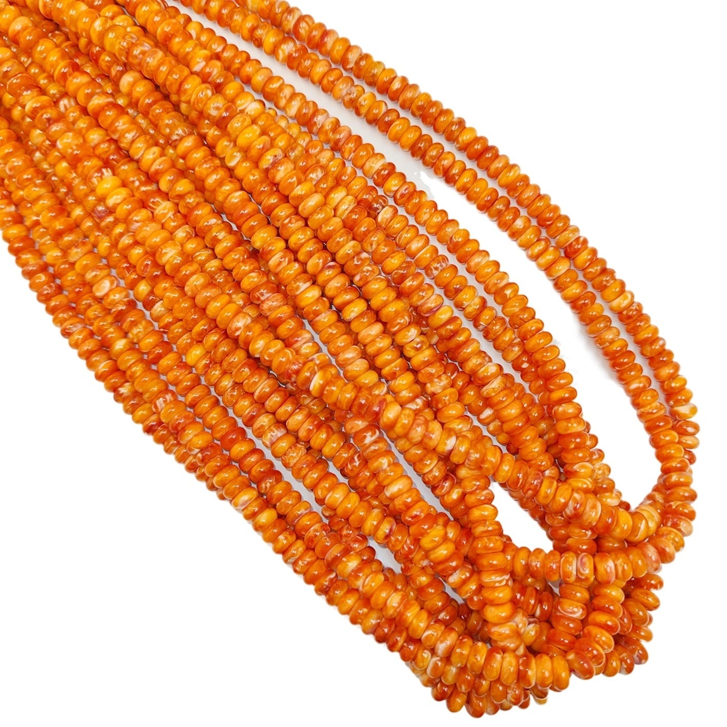 Natural Orange Spiny Oyster Beads