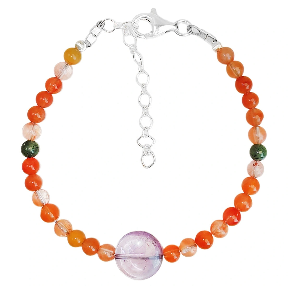 Amethyst Colored Agate Bracelet Fashion Modern Simple Style Fashion Jewelry Women's Jewelry