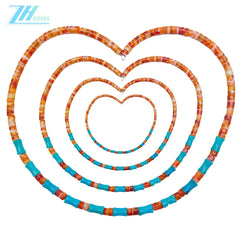 Natural Turquoise And Spiny Oyster 13.8g Necklace High Quality Loose Beads Making Necklace Jewelry