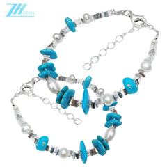 Natural Turquoise Natural Bracelet S925 Silver Women's Jewelry Best-selling Designer Custom Healing Gemstone