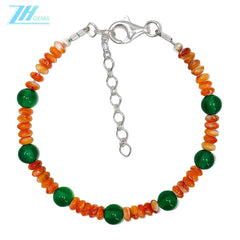 Natural Orange Spiny Oyster Bead Jewelry Simple Modern Style Holidays Anniversary Gifts Are The Best Choice
