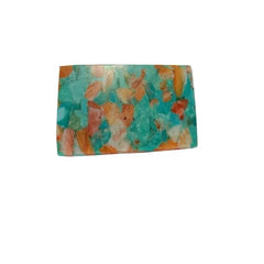 Compressed Gemstone Turquoise Mojave Copper Turquoise Connector Gold Electroplated Jewelry