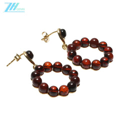 Amber Hoops Small Orange Stone Gemstone Small Gold Hoops Wire Wrapped Hoop Earrings Dainty