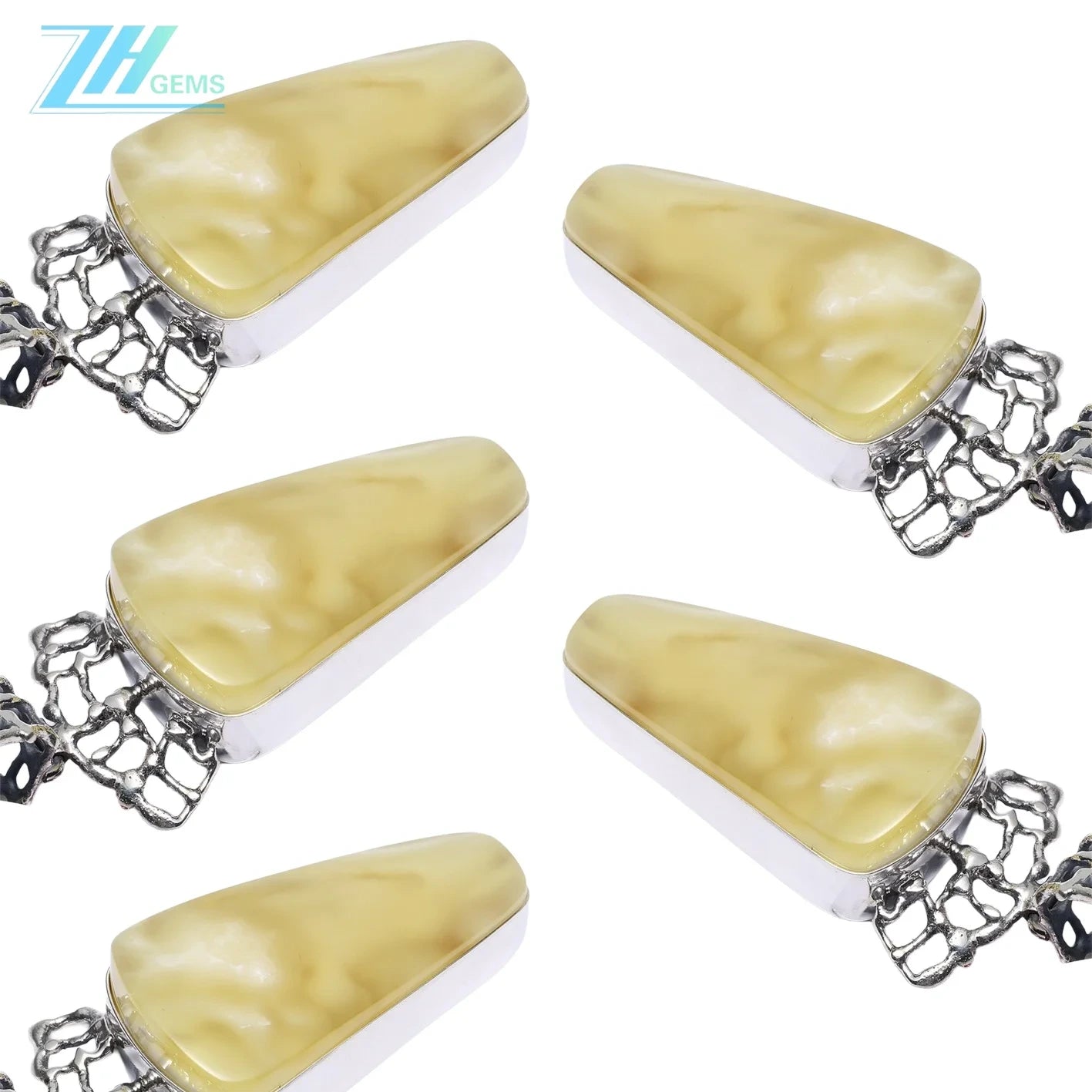 Honey Baltic Amber Pendant 35.5g Yellow Color Spiritual And Healing Jewelry For Growth Irregular Amebr As Gift For Family Lover