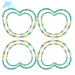 Natural Turquoise Spiny Oster Burma Jadeite 16inch 14gram Spiritual And Healing Jewelry For Growth Harmony1