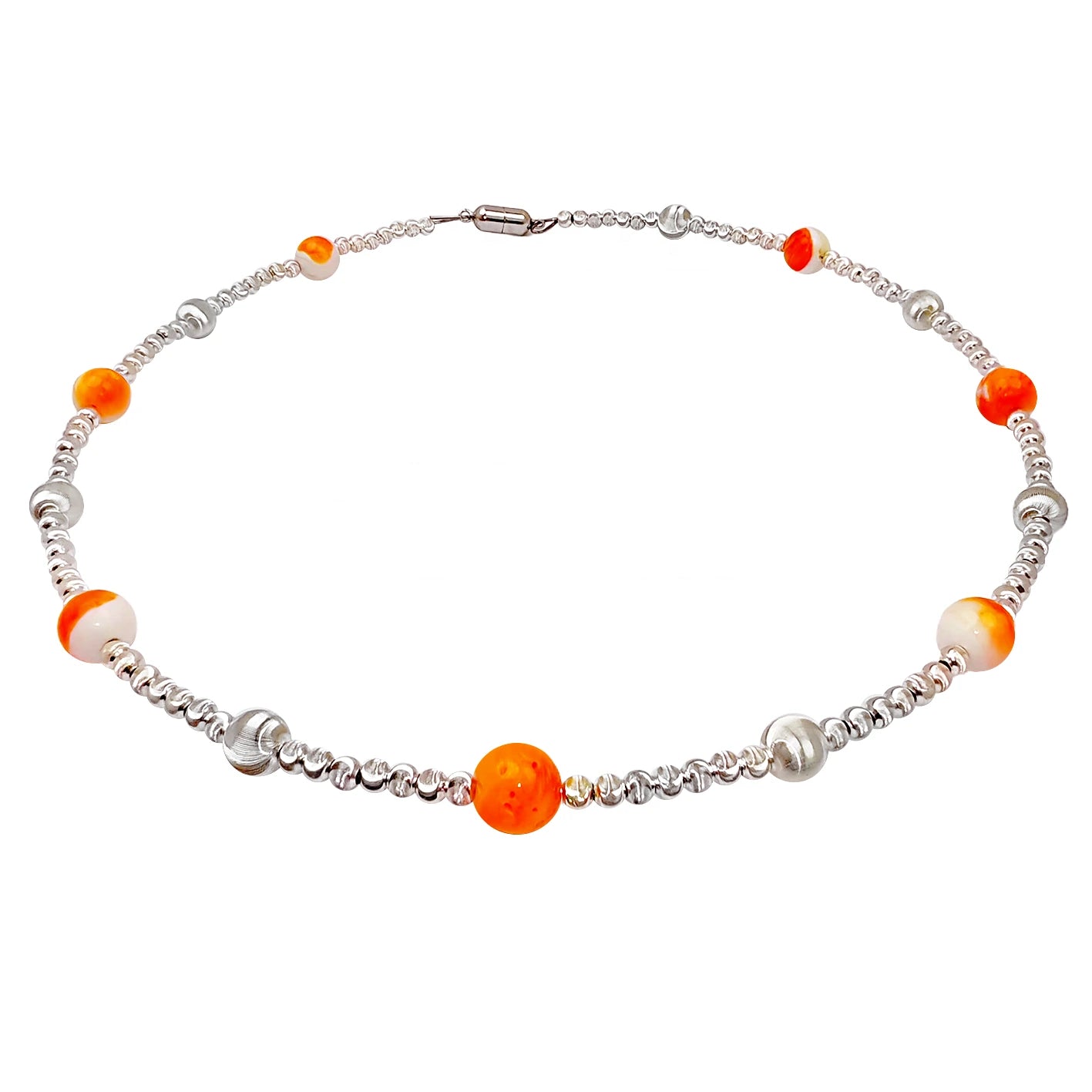 S925 Silver Strings Red Spiny Oyster Beads To Create An Oriental Style Retro Necklace The Retro Charm Flows Showing