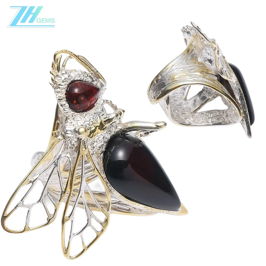 Baltic Amber Ring Jewelry Set Animal Apparence High Quality Smooth Amber Making Ring Jewelry Holiday Gift