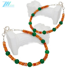 Natural Orange Spiny Oyster Bead Jewelry Simple Modern Style Holidays Anniversary Gifts Are The Best Choice