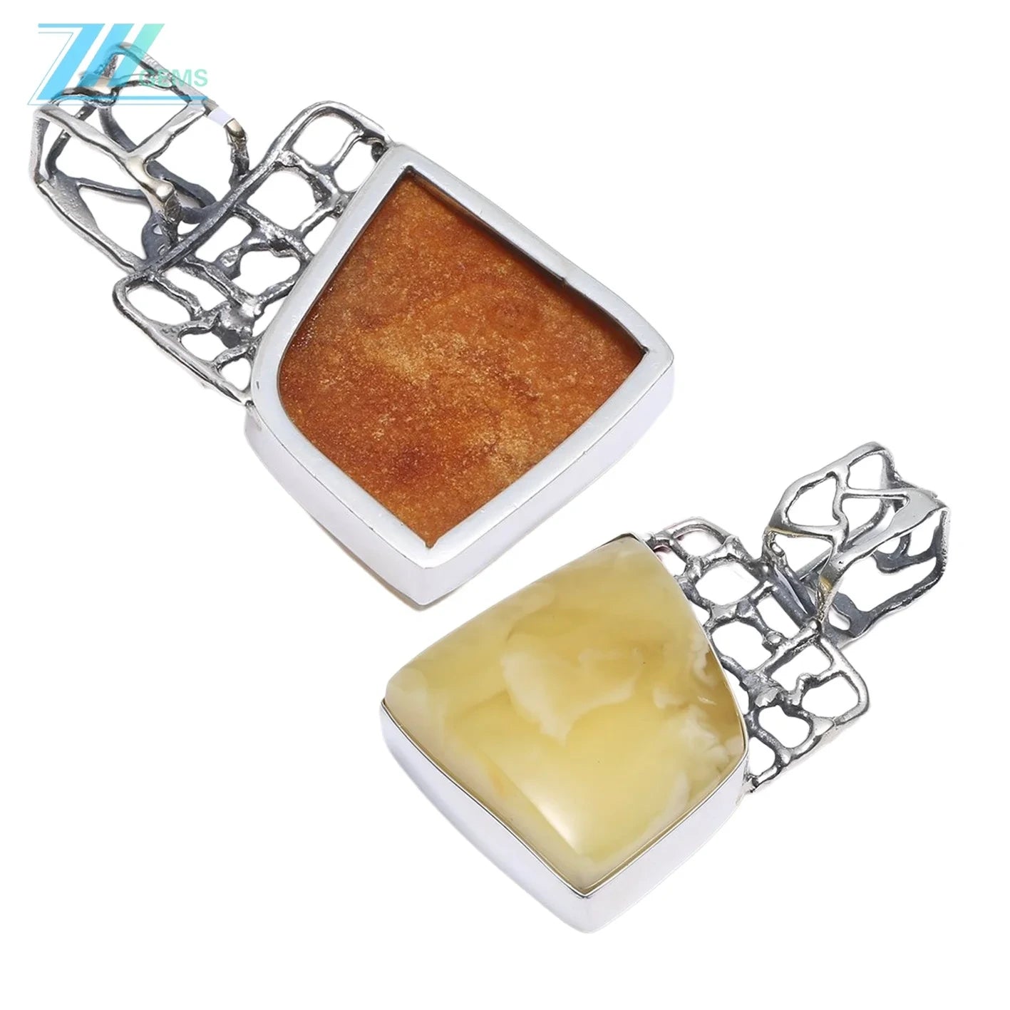 Natural Yellow Amber Pendant Huge Baltic Amber Pendant Jewelry Long Large Classical Handmade 925 Silver As Gift For Her