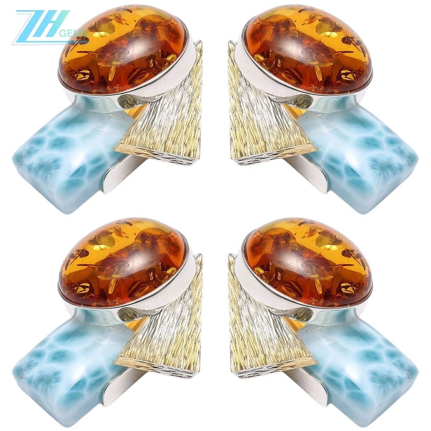 Amber Gemstone Pendant Handmade Gift For Her Baltic Amber Pendant Jewelry Set High Quality Gemstone Huge Drop Combination Red