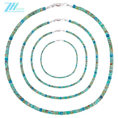 Natural Turquoise Faceted Apatite Gemstone Green Blue 16inch 12gram Birthday Gifts For Him Or Her Lovely Jewelry For Women