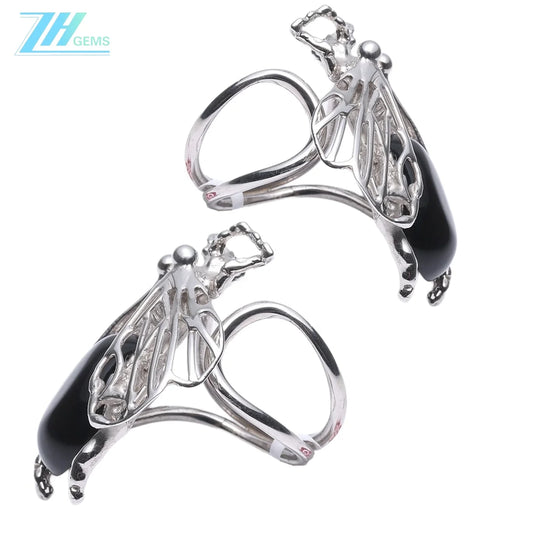 Baltic Amber Ring Jewelry Set Red Color Inset Shape Animal Appearance Stress Relief Gift For Her Strength Jewelry Gemstone