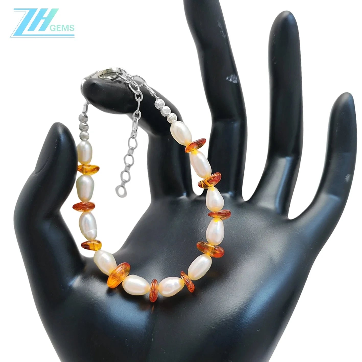 Natural Amber Fashion Jewelry Pearl Bracelet Hot Selling Simple And Generous Modern Style