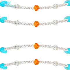 New Chinese Style Collar Made Of Natural Turquoise Amber And S925 Silver Combines Natural Beauty And Classical Design Showing