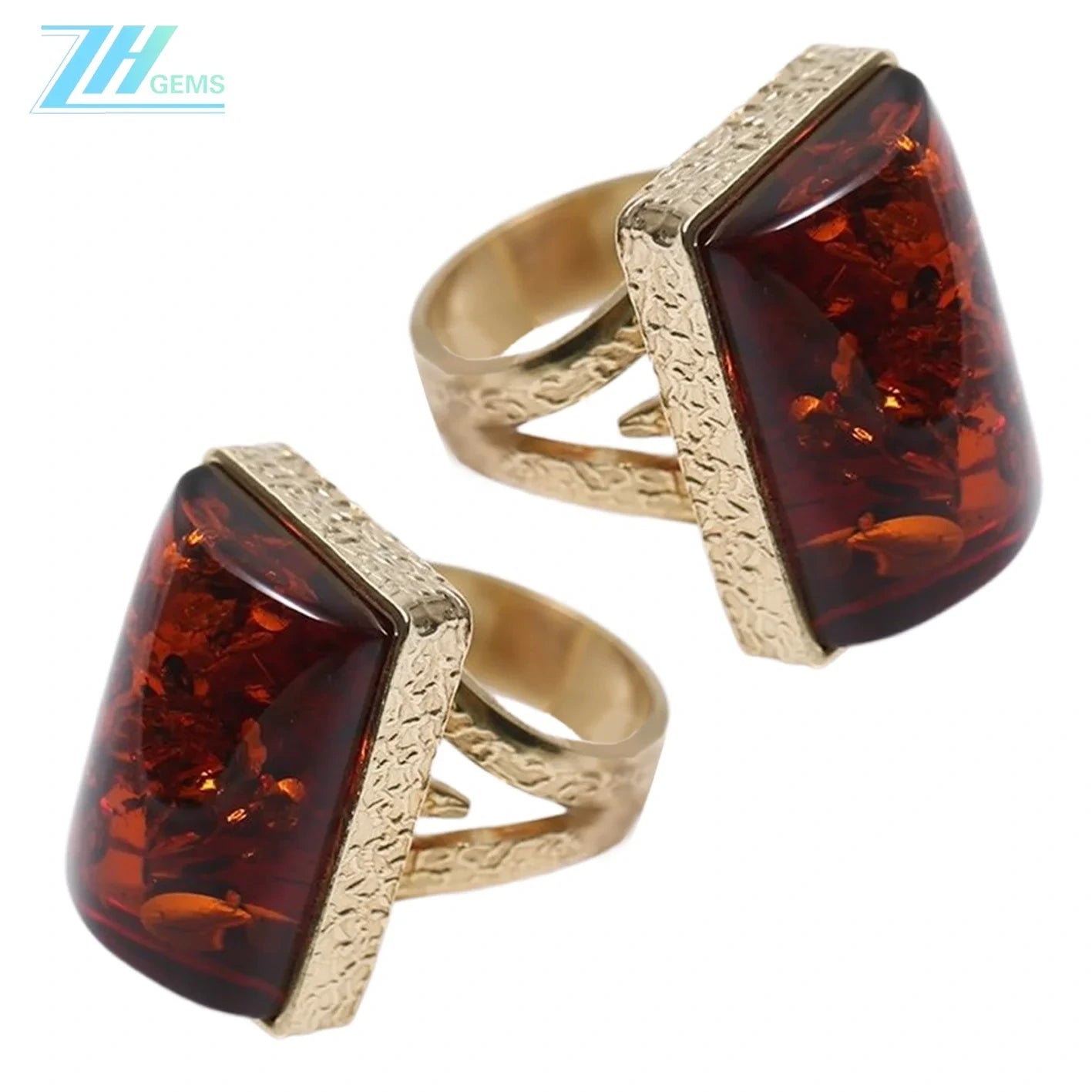 Red Amber Ring Ruby Baltic Amber Adjustable Size Resizeable Statement Jewelry Gift For Her Summer Choice Idea Unisex