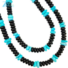 Silver Weaves A Double Layer Line Stringing Mysterious Obsidian The Interweaving Of Stars In The Night Sky