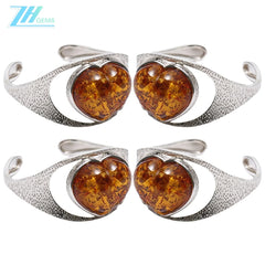 Amber Ring Orange Cabochon Oval Ring Sterling Silver Ringsemi Precious Stone Gift For Her Huge Gemstone Handmade