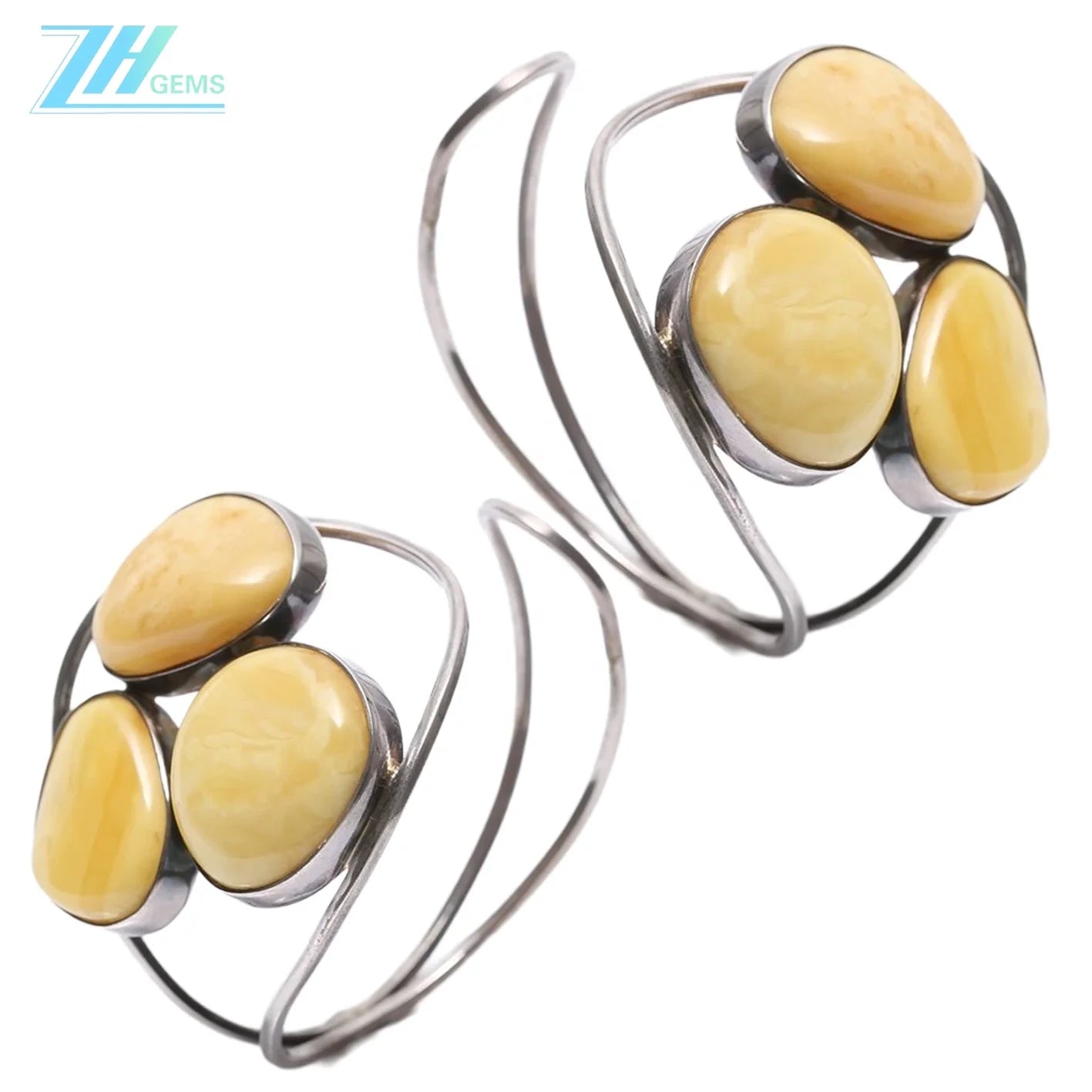 Massive Baltic Amber Round Shape Ring Yellow Yolk Gemstone Adjustable Solitaire 925 Silver Handmade