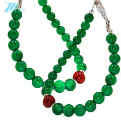 Chrysoprase Bracelet Red Rutilated Quartz With S925 Silver Authentic Bracelet High Jewelry Designer Custom