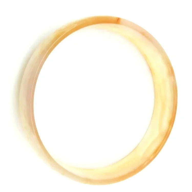 Natural Jewelry Orange Agate Gemstone Woman Man Bangle Best Gift 53-63mm