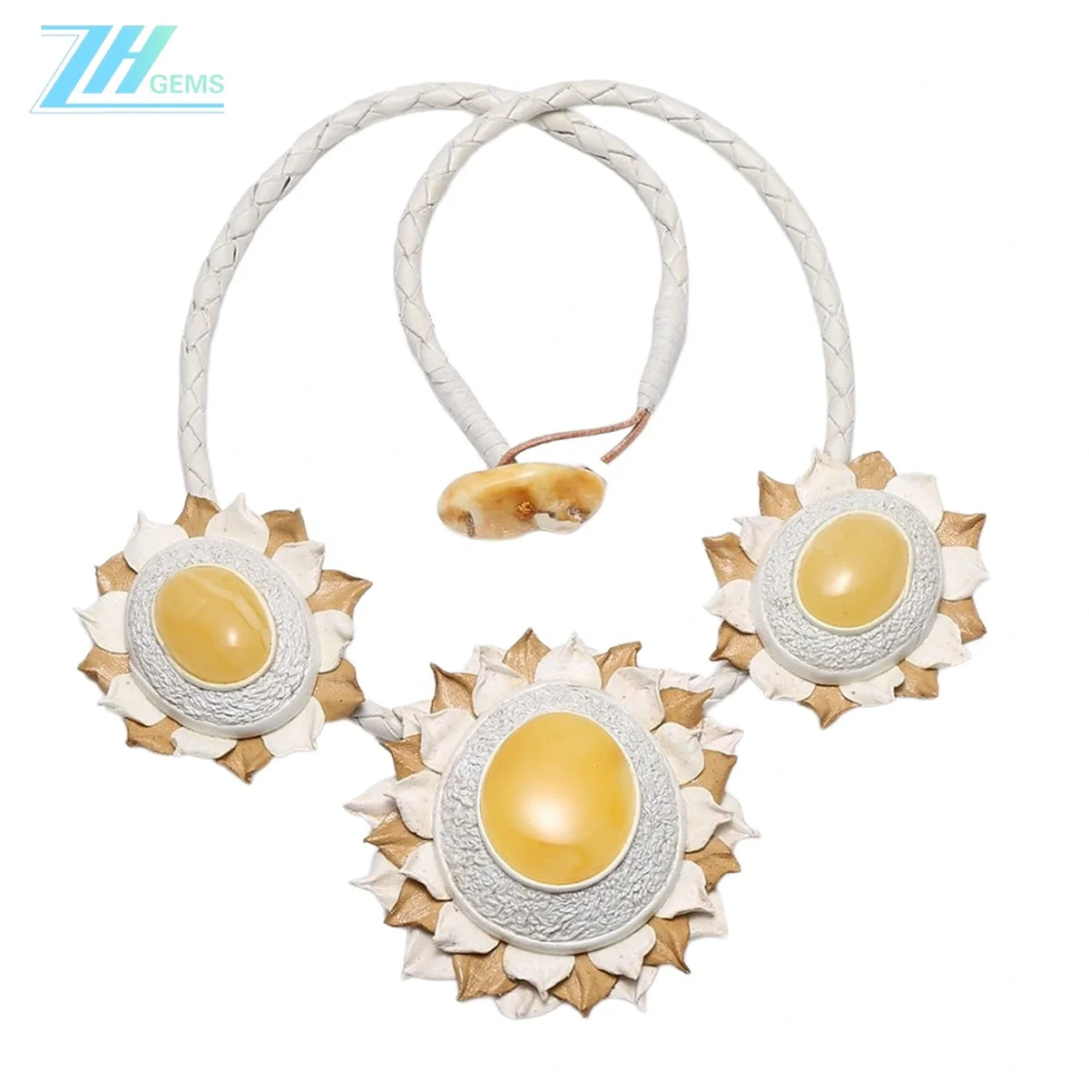 Baltic Amber Color Yellow Exquisite Beaded Meditation Simple Atmosphere 23.4g Christmas Gift Necklace