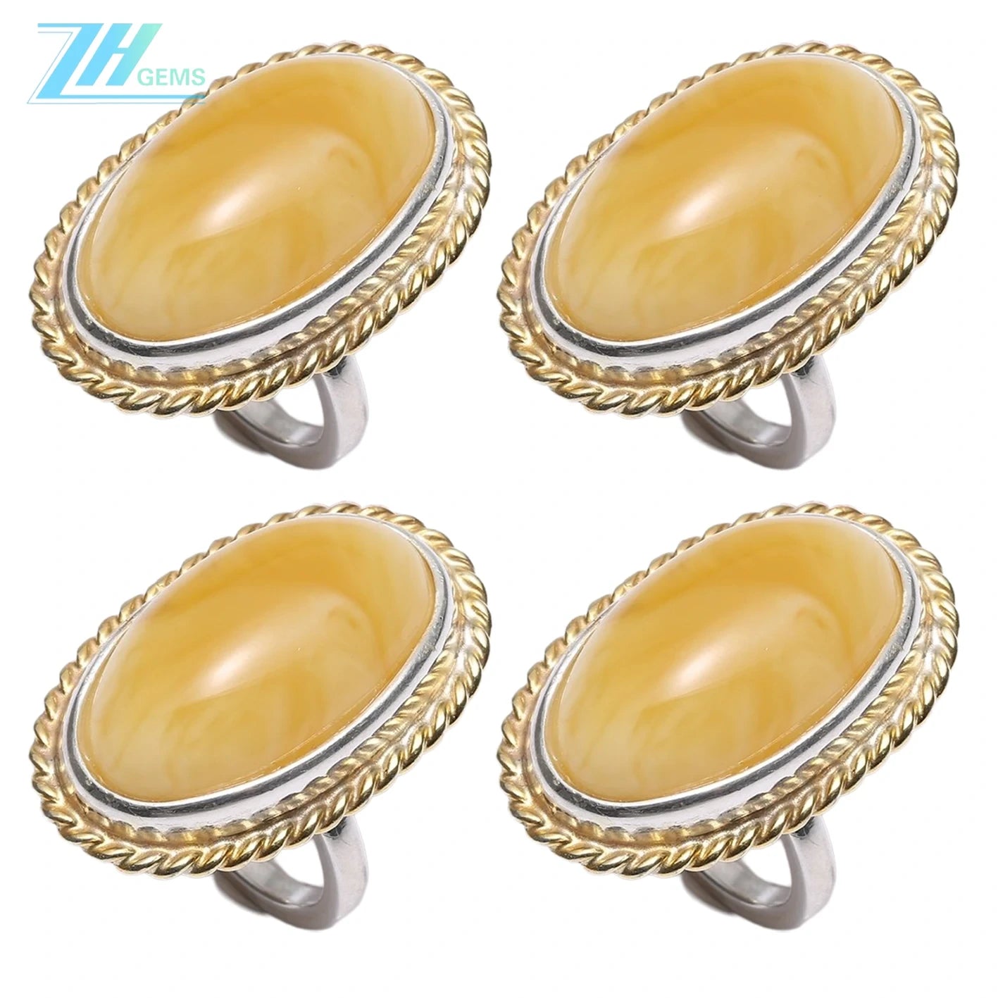 Amber Hobo Style Sea Lover Boho Ring Beach Jewelry Yellow Sundance Style Women Gift For Her Modern Amber Unusual As Gift