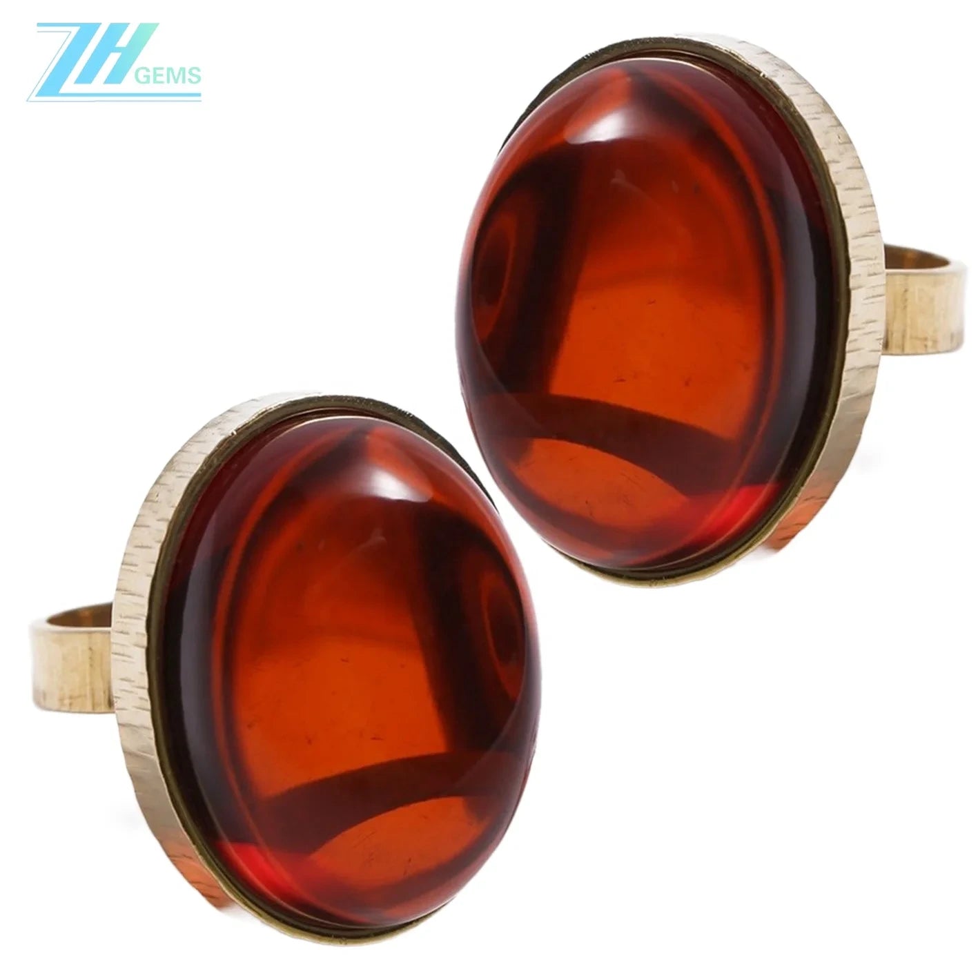 Red Amber Ring Ruby Red Baltic Adjustable Ring Resizeable Statement Ring Gold Jewelry Gift For Her Summer Gift Idea Design