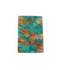 Compressed Gemstone Turquoise Mojave Copper Turquoise Connector Gold Electroplated Jewelry