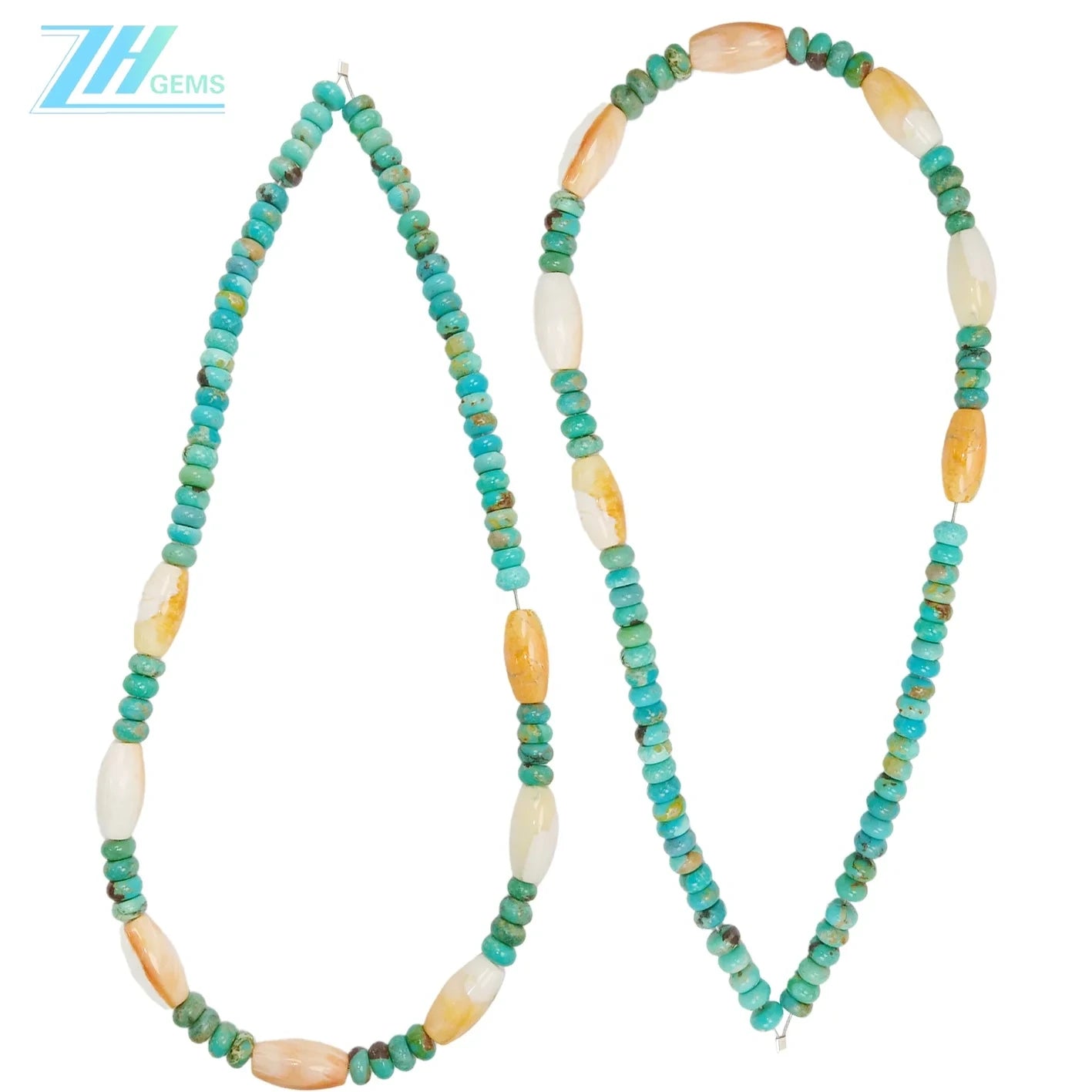 Natural Turquoise Spiny Oster Burma Jadeite 16inch 14gram Spiritual And Healing Jewelry For Growth Harmony1