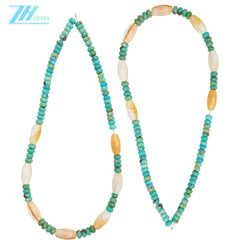 Natural Turquoise Spiny Oster Burma Jadeite 16inch 14gram Spiritual And Healing Jewelry For Growth Harmony1