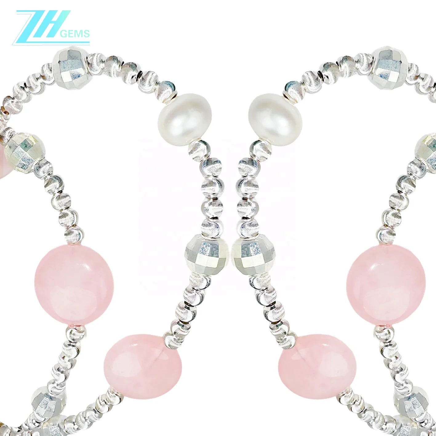 Simple Style Natural Rose Quartz Natural Pearl Beautiful Necklace For Women Spring Hot Sale Jewelry Original Design