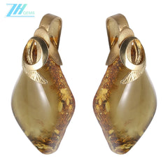 Baltic Amber Pendant Stress Relief Gift For Her Strength Pendant Huge Green Brown Drop Multi Stone For Husband Unisex Gift