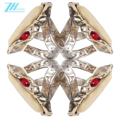 Baltic Amber For 21.2g Jewelry Making Fashion Design White Huge Ring High Quality Loose Beads Making Amberpersonalized Jewelry